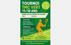 Tournoi Vert Jeunes 13/14 ans